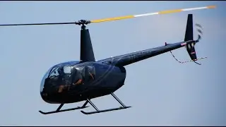 Flight in Robinson R44 Helicopter Day Fullerton Airport Hanger 21 Aviation N616R