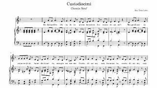 ACCOMPAGNAMENTI ORGANISTICI = 34) Custodiscimi (Chemin Neuf)