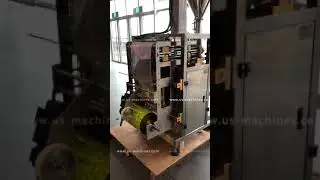 Trade show video of automatic bag packaging machine