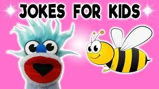 SILLY BUMBLE BEE JOKE! - JOKES FOR KIDS! Try Not to Laugh! 100% Silly Jokes! FUNNY! Sock Puppet!