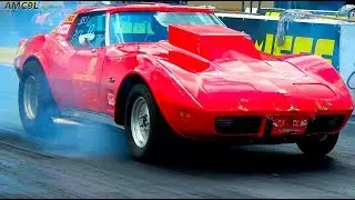 Corvette C3 Drag Racing American Classic Cars Loud and Wild