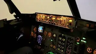Boeing 737 CL Land in CAT I Manchester (EGCC) Airport  on Full Flight Simulator