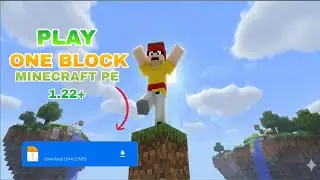 🌎 ONE BLOCK survival map download 🔥 MINECRAFT PE 1.22+