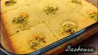 Super Tasty Basbousa #middleeast #dessert #basboussa #semolinacake #share #recipe #enjoy #like #new 