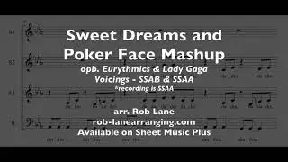 Sweet Dreams and Poker Face Mashup - Eurythmics & Lady Gaga - SSAB a cappella (arr. Rob Lane)