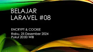Laravel #08: Encryption & Cookie