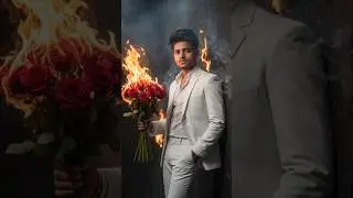 Rose fire creative portrait photo 🤯😍 || Google Gemini Ai photo #shorts #googlegemini