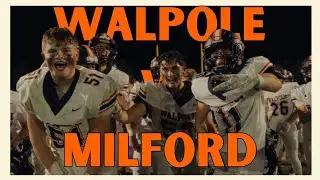 2023 MIAA Playoffs Rd. 2: Walpole vs Milford⎜Cinematic Football Highlights