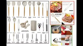 Amazon com  Kitchen Utensils Set  35 PCs Cooking Utensils with Grater,Tongs, Spoon Spatula &Turner M
