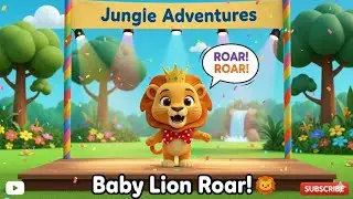 Baby Lion Roar Roar! 🦁 Jungle Animal Song for Kids | Nursery Rhymes & Animal Sounds