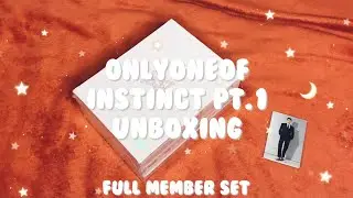 ❝ kpop UNBOXING: onlyoneof [ instinct part 1 ] album (7 member set) ❞
