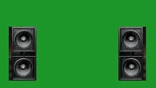 Double Top Speakers Green Screen  |  Free Green Screen Video  |  Tronic DJ House@Tube