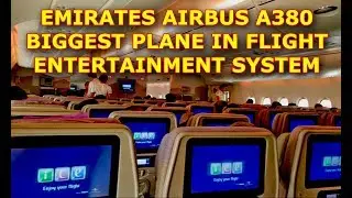 Emirates Airbus A380 in flight Entertainment system