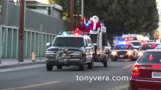 I just saw Santa Claus and LAPD Pacific Division at venice beach