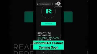 ReformDAO Testnet #freeairdropAirdrop | Join earlier |  #crypto #freecrypto