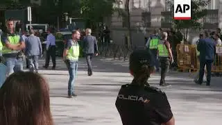 Catalan police chief leaves court after questioning