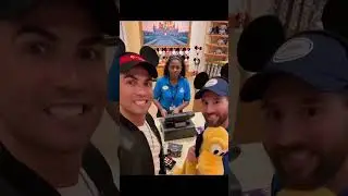 🌟🎢Hilarious adventure with RONALDO and MESSI in Disneyland!