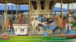 20 Seats Luxury Carousel Amusement Equipment