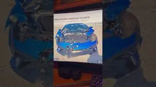 Wrecked Lamborghini Huracan Tecnica #lamborghini #cars #luxurycars #car #carlover #supercar #dde