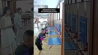 HARD WORK TO FOCUS ON CONTROLLING THE BALL   #shorts #tabletennis #short