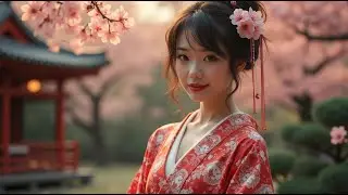 Geisha beauty in traditional Japan | AI Music Video