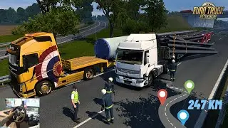 Ets2, wind turbine tower, Germany Kiel - Esbjerg, euro truck simulator 2, Volvo truck,