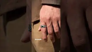 ✨💍Black Onyx Iris Flower Sterling Silver Men&rsquo;s Ring Wear Display
