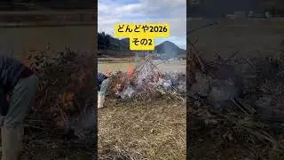 どんどや2026その2#shorts #行事 #どんどや #焚き火 #bbq