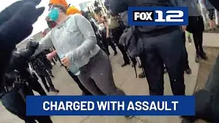 Portland woman charged with assaulting federal officer near Portland ICE facility