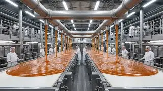 Luxury Caramel Syrup Processing Factory From Raw Sugar to Billion-Dollar Drizzle Bottles.