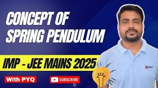 Physics important topics for Jee mains 2025 || SHM || Spring Pendulum & questions