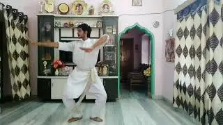 Kuchipudi Dance  2nd half steps part 1 by Kapil Tej & Chandana NRITYA SRAVANTHI