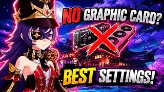 Genshin impact settings for low end PC (without Graphic card)#genshinimpact #anime