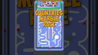 Countries Marble Race - Virus Escape #marksmarbleracing #marbleracing #marblerun