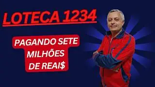 LOTECA 1234 | ATEN&Ccedil;&Atilde;O!!! PREMIA&Ccedil;&Atilde;O DE SETE MILH&Otilde;ES DE REAIS