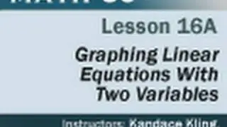Math 60 - Lesson 16a