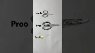 how to draw a scissors in different ways #scissor #art #sketch #viral #youtubeshorts