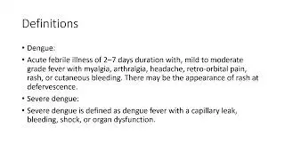 ISCCM Guidelines of Dengue fever