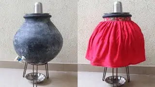 Сшить чехол для горшка из ткани своими руками в домашних условиях | Простая тканевая крышка для г...