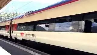 EuroCity 52, an ETR 610, Milano Centrale to Basel SBB, arriving in Brig