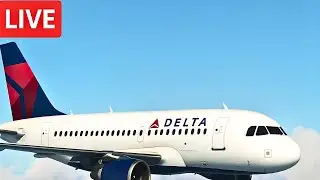 🔴 LIVE | A320 Full Flight | Boston  (KBOS) → New York (KJFK) | MSFS 2024