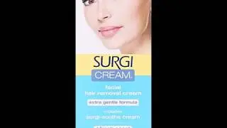 Surgi cream Hair Remover Extra Gentle Formula For Face, 1 Ounce Tubes Pack of 3