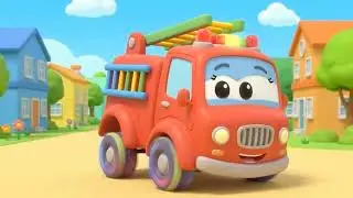 🚒 Fire Truck Song for Kids | Nursery Rhymes | Tiny Wheels Songs
