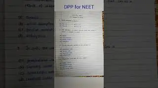 NEET practice Questions||Transport in Plants #neet2024 #viral