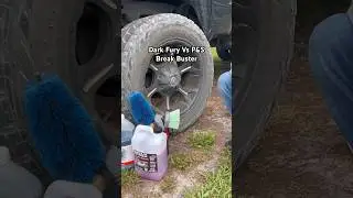 Dark Fury Wheel Cleaner Vs P&S Break Buster! #shorts #detailing