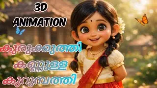 Cute Kerala Village Girl Dance Song | Kids 3D Cartoon | Super Fun Malayalam Melody&rdquo;@Mimomo-1 