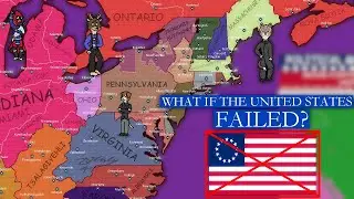 What if America collapsed shortly after its Independence? // alternate history map speedpaint