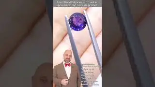 1.3ct Round Purple Sapphire from Madagascar, Unheated - S1194