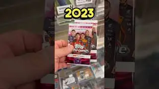 Let&rsquo;s open up a couple hobby packs of 2023 Topps Chrome F1 Cards #f1 #sportscards #packopening