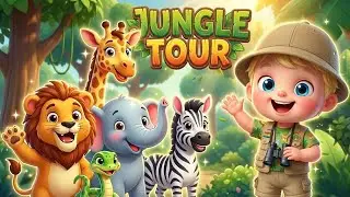 Kids Jungle Tour | Wild Animals Learning Video for toddlers 